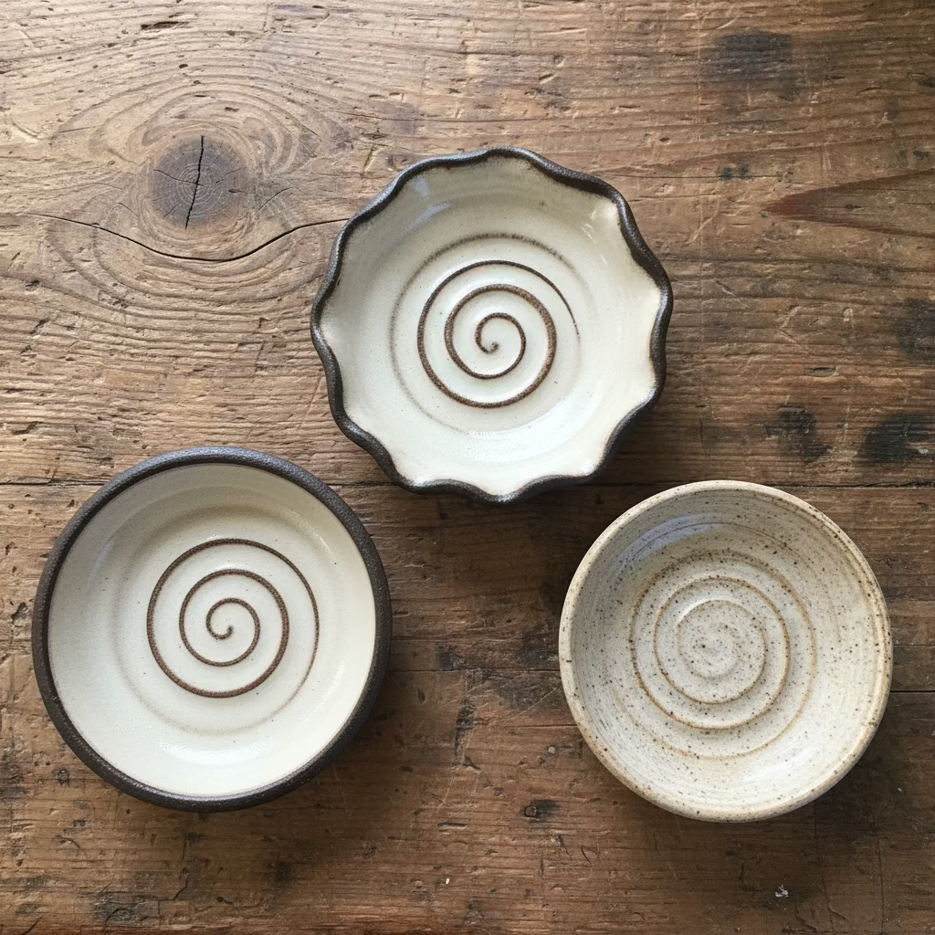 HAYES CERAMICS SOAP DISHES